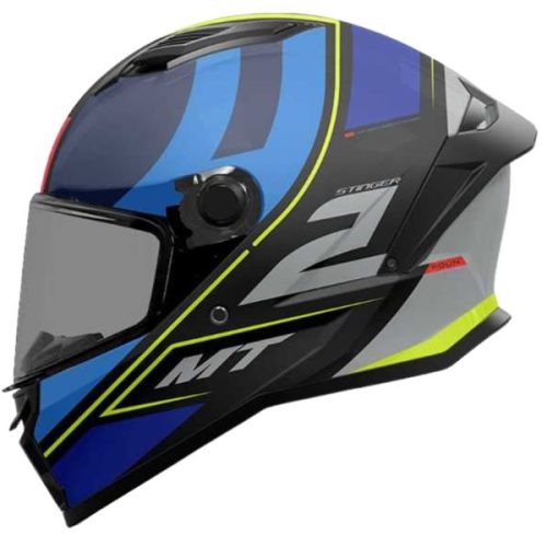 Capacete MT Helmets Stinger 2 Poun B6 Azul Fosco