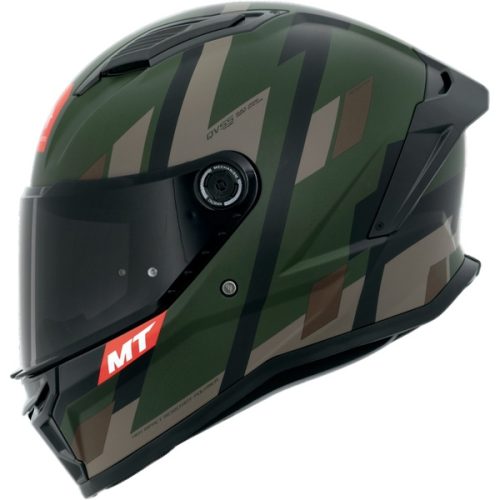 Capacete MT Helmets Stinger 2 Register D16 Verde Camuflado Fosco