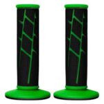 Manopla Dual Offroad Bicomposta Preto/Verde Neon Scud - Image 2