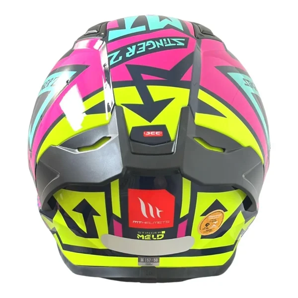 Capacete MT Helmets Stinger2 Meld C8 - Gloss Tamanho 58 - Image 6