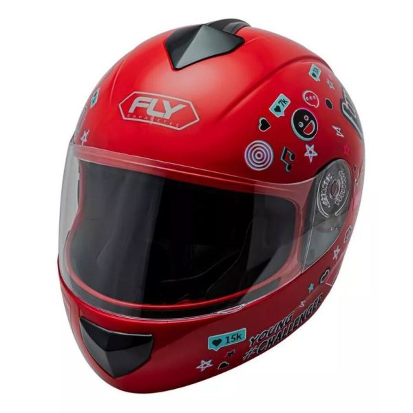 Capacete Fly Young Live Vermelho /Color 56 - Image 3