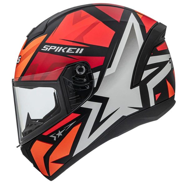 Capacete Peels SPIKE II 1ST Preto Fsc/Vermelho