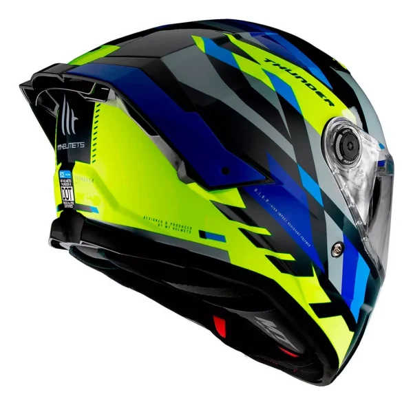 Capacete MT hunder 4 Ergo E17 - Blue Gloss M58 - Image 3