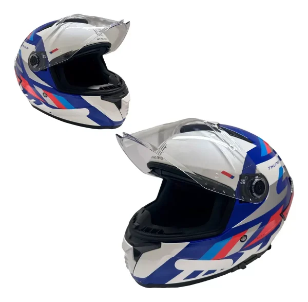 Capacete Mt Helmets Thunder 4 Sv Ergo C7- Azul M58 - Image 3