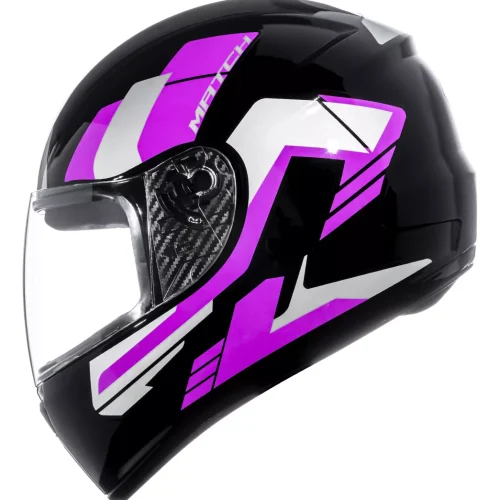 Capacete FLY F-9 HG Macth Preto/Roxo