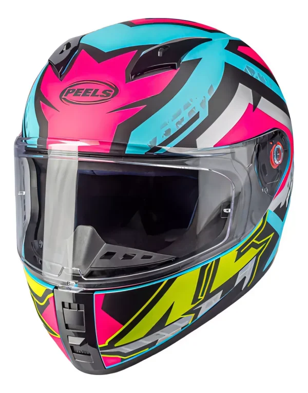 Capacete Peels Icon 23 Track Verde Agua Fsc/Pink 56 - Image 2