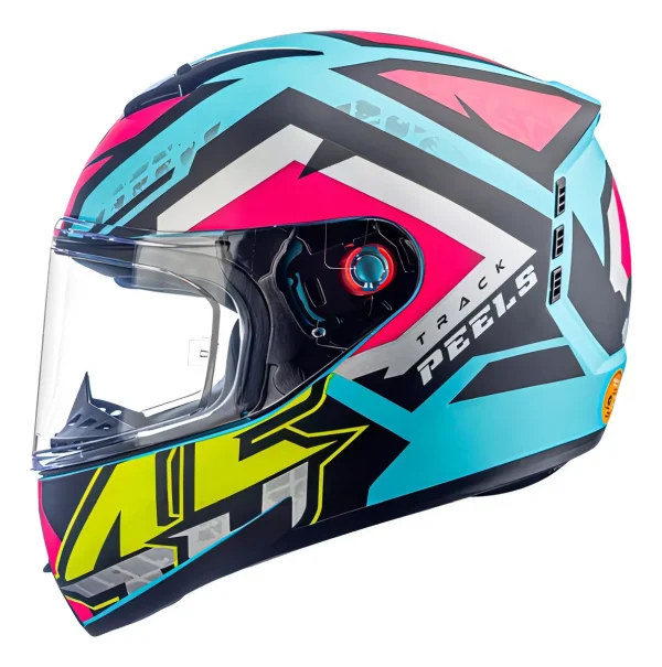 Capacete Peels Icon 23 Track Verde Agua Fsc/Pink 56