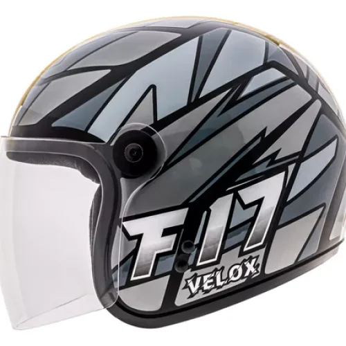 CAPACETE FLY F-17 HG Velox Preto/Grafite 60