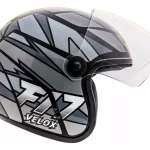 CAPACETE FLY F-17 HG Velox Preto/Grafite 60 - Image 3