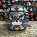 CAPACETE FLY F-17 HG Velox Preto/Grafite 60 - Image 7