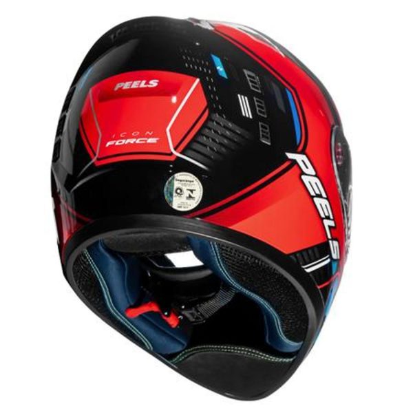 Capacete Peels Icon 23 Force C/Visor Preto/Vermelho - Image 3