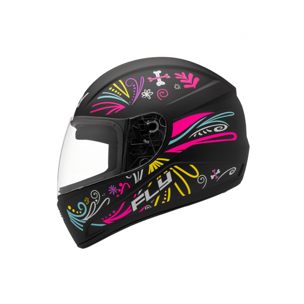 Capacete Fly F-9 HG Fiesta Preto Fsc/Color - Image 2