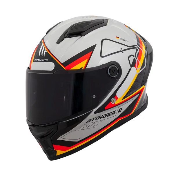 Capacete MT Helmets Stinger 2 Grand Prix C1 Alemanha Germany - Tamanho 60 - Image 2