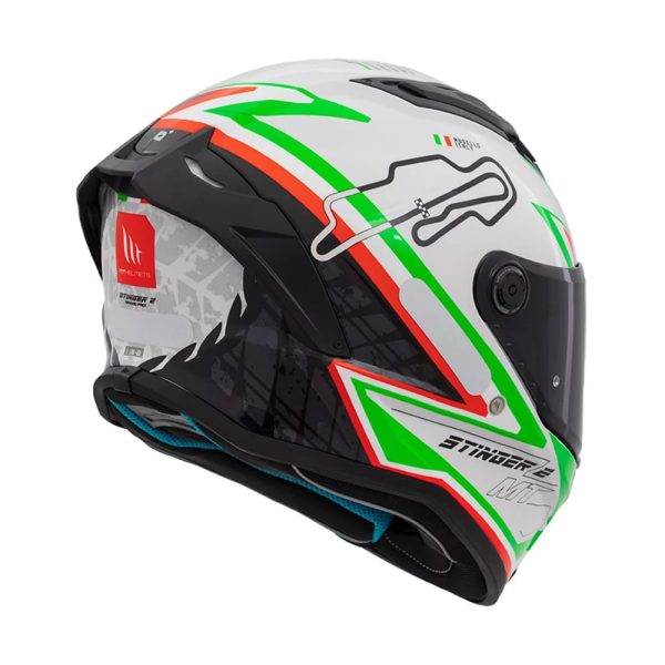 Capacete MT Helmets Stinger 2 Grand Prix Italia - Tamanho 58 - Image 3