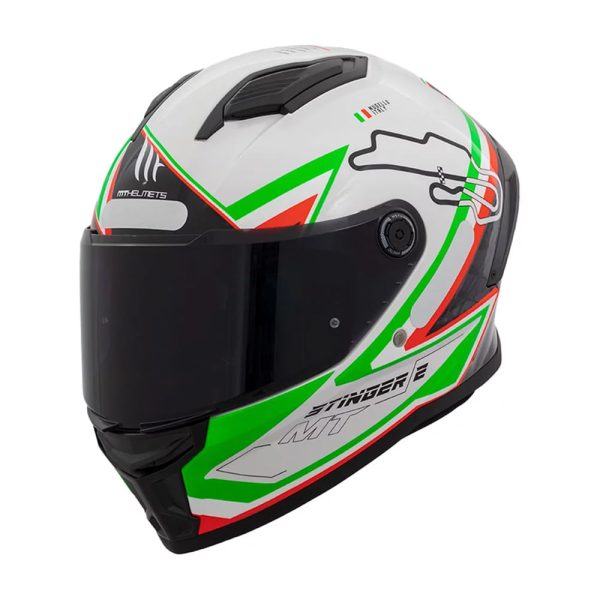 Capacete MT Helmets Stinger 2 Grand Prix Italia - Tamanho 58 - Image 2