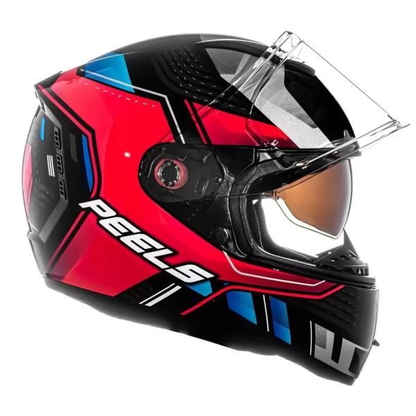 Capacete Peels Icon 23 Force C/Visor Preto/Vermelho - Image 2