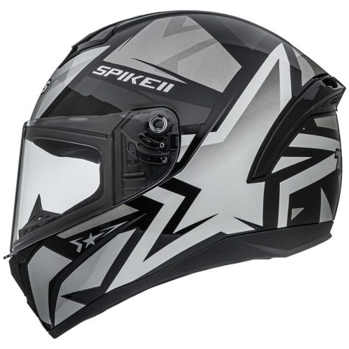 Capacete Peels Spike II 1ST Preto/Prata