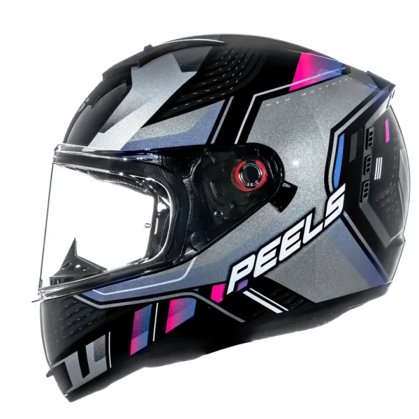 Capacete Peels Icon 23 Force C/Visor Preto/Cyber