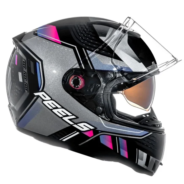 Capacete Peels Icon 23 Force C/Visor Preto/Cyber - Image 4