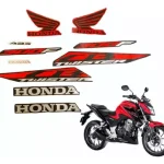 Kit Adesivo CB 300 Twister ABS 2023 Vermelha 1415