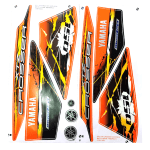 Kit Adesivo XTZ150 Crosser 15-16 Vermelho/Amarelo