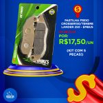 Pastilha de Freio Dianteiro Crosser 150 2014-2020 Tenere Lander 250 16-20 Embus 10548-E (Kit 5-Pçs)