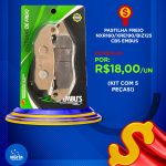 Pastilha freio Dianteira NXR160/XRE190/BIZ125 (Conjugado CBS) Embus 10779-E (Kit 5Pçs)