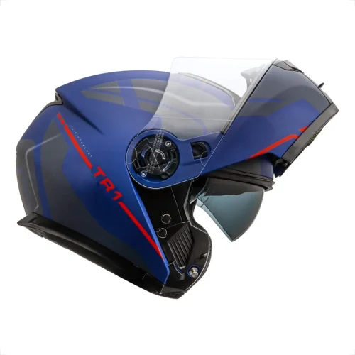 Capacete Peels TR1 Escamoteável com Óculos Solar Interno Azul