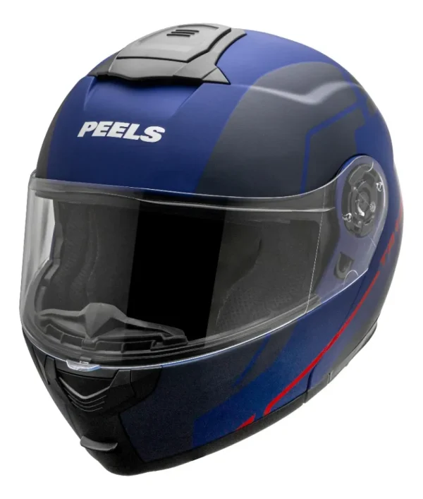 Capacete Peels TR1 Escamoteável com Óculos Solar Interno Azul - Imagem 4