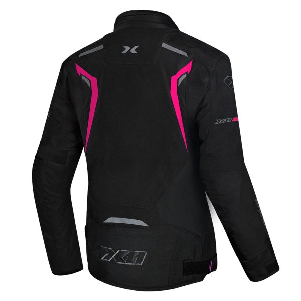 Jaqueta X11 One Sport Feminina Preto/Rosa P - Image 2