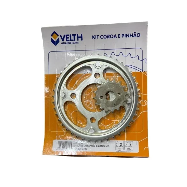 Kit Coroa+Pinhão Titan150 43/16 Dts 04-15 Velth 980839 - Image 3
