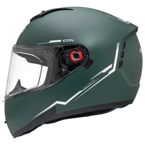 Capacete Peels Icon 23 Naked Verde Militar Fosco