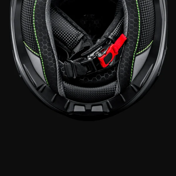 CAPACETE BIEFFE B-fast Strak PRETO/Verm 58 C020171405758 - Imagem 6