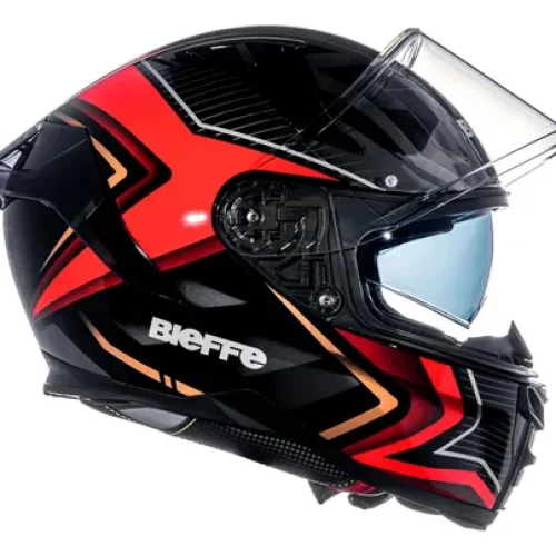 CAPACETE BIEFFE B-fast Strak PRETO/Verm 58 C020171405758